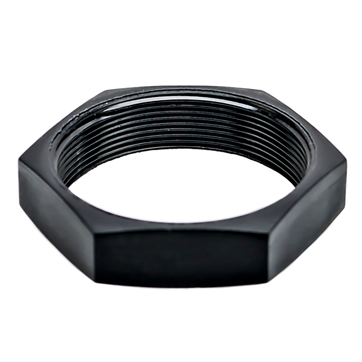 AHD17-PN01 - AHD Series - 9 Pin Receptacle - Jam Mount Diagnostic Nut, Black