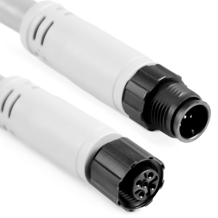 AM-N05PS-M1 - NMEA Series - Double Ended M/F Plug - 5 Positions, 1M, Gray
