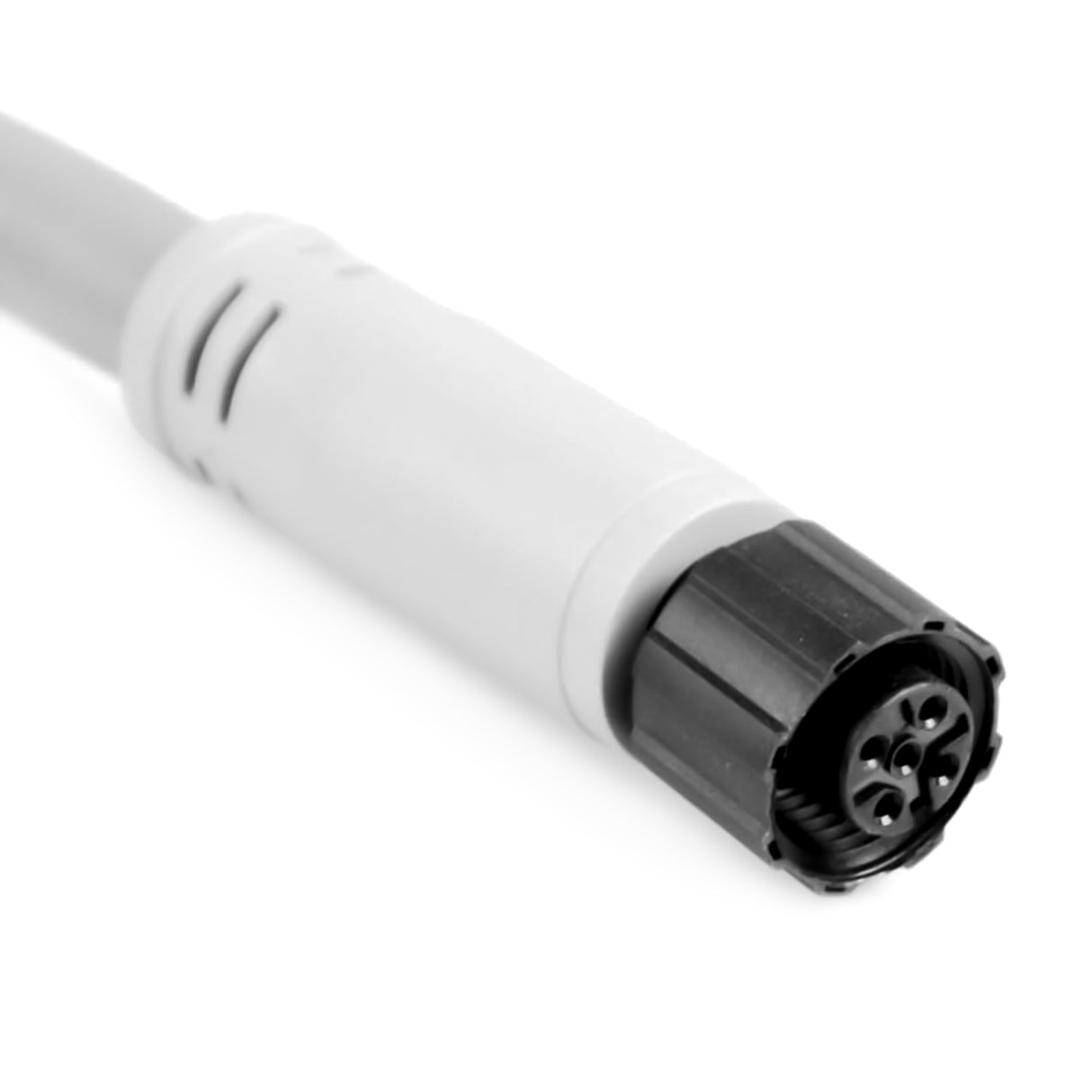 AM-N05S-M0.3 - NMEA Series - Single Ended Plug - Female Socket, 5 Positions,  0.3M, Gray