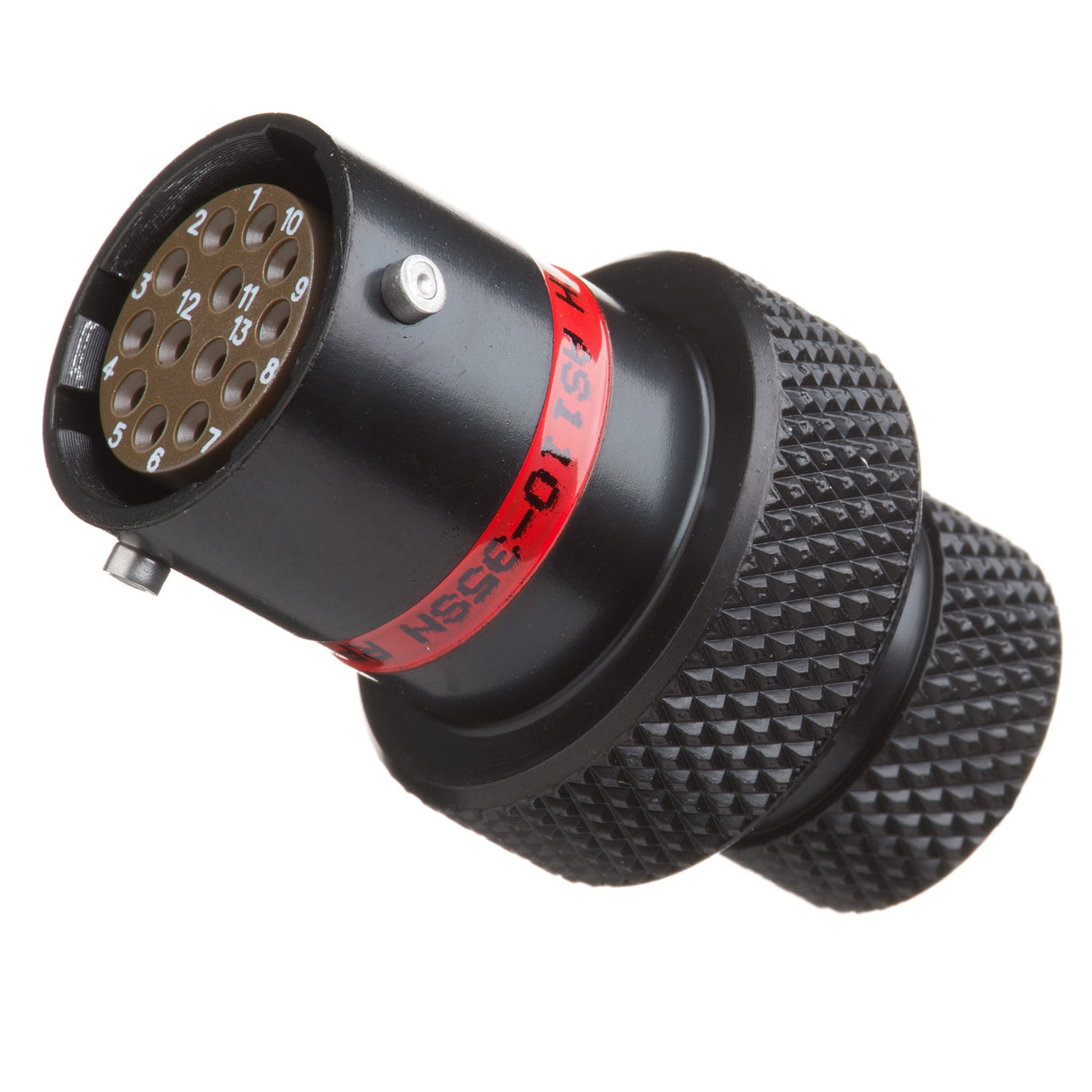 AS110-35SN - AS Series - Inline Receptacle Kit - Shell Size 10, 13 Cavity, Size 22 Socket, 22-26 AWG, Red