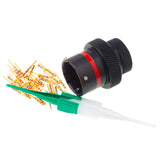 AS114-35PN - AS Series - Inline Receptacle Kit - Shell Size 14, 37 Cavity, Size 22 Pins, 22-26 AWG, Red