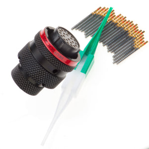 AS612-35SN - AS Series - Plug Kit - Shell Size 12, 22 Cavity, Size 22 Sockets, Red