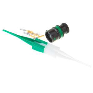 ASL106-05SD-HE - Autosport AS Microlite Series - 5 Pin Receptacle Kit - Black/green stripe