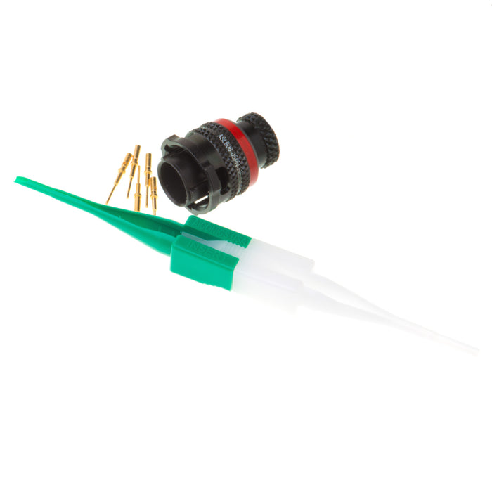 ASL606-05PN-HE - Autosport AS Microlite Series - 5 Pin Plug Kit - Black/red stripe