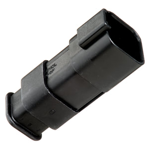 AT04-6P-SR01BLK - AT/SR01 Series - 6 Pin Receptacle - Strain Relief W/Endcap, Standard Seal, Black