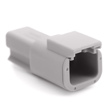 ATM04-2P - ATM Series - 2 Pin Receptacle - Gray