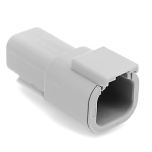 ATM04-4P - ATM Series - 4 Pin Receptacle - Gray