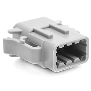 ATM06-08SA - ATM Series - 8 Socket Plug - A Key, Gray