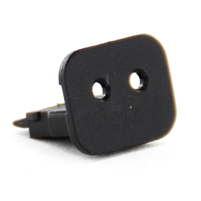 AW2S-LED - AT Series - 2 Socket Wedgelock - Black  (For use with 2 Way LED Connectors)