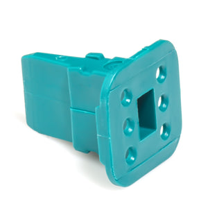 AW6S - AT Series -  Wedgelock for 6 Socket Plug - Green