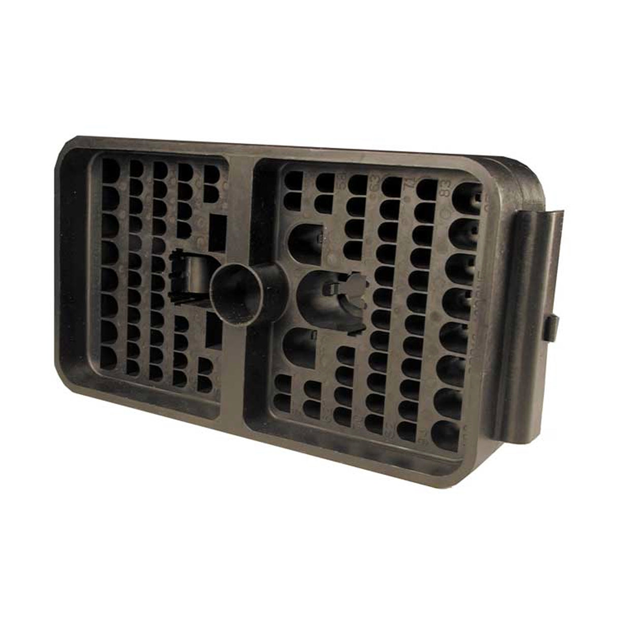 DRB12-102PANE - DRB Series - 102 Pin Receptacle - Flange, Non-environmentally Sealed, A Key, Black