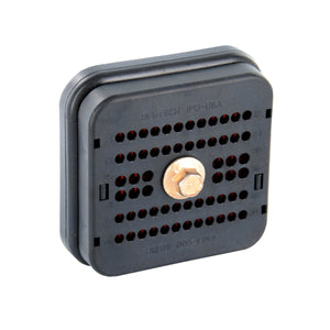 DRB16-60SAE-L018 - DRB Series - 60 Socket Plug - Wire Router, Flange, E Seal, A Key, Black