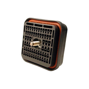 DRB16-60SBE-L018 - DRB Series - 60 Socket Plug - Wire Router, Flange, E Seal, B Key, Black