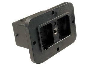 DRC12-24PB - DRC Series - 24 Pin Receptacle -  B Key, Flange, Black