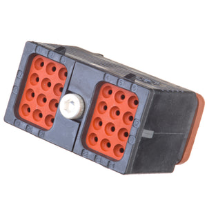 DRC16-24SA - DRC Series - 24 Socket Plug - A Key, In-Line, Black