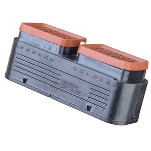 DRC16-70SA - DRC Series - 70 Socket Plug - A Key, In-Line, Black