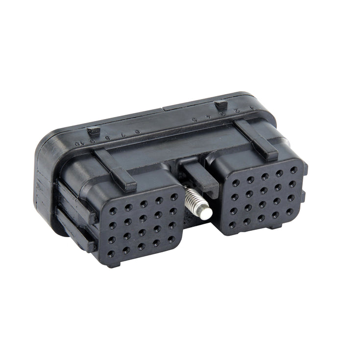 DRC26-40SB - DRC Series - 40 Cavity Plug - B Key, In-Line, Black