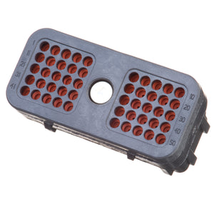 DRC26-50S01 - DRC Series -50 Cavity Plug -  01 Key, In-line, Black