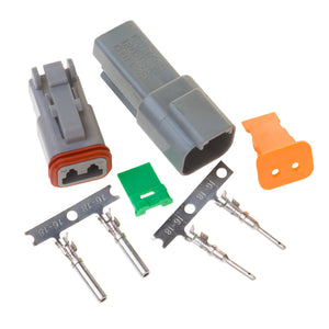 DT02GY - DT Series - 2 Pin Stamped and Formed Contact Connector Kit