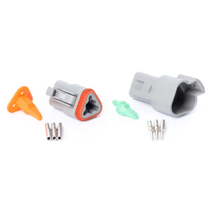 DT03GY-K - DT Series - 3 Pin Solid Contact Connector Kit