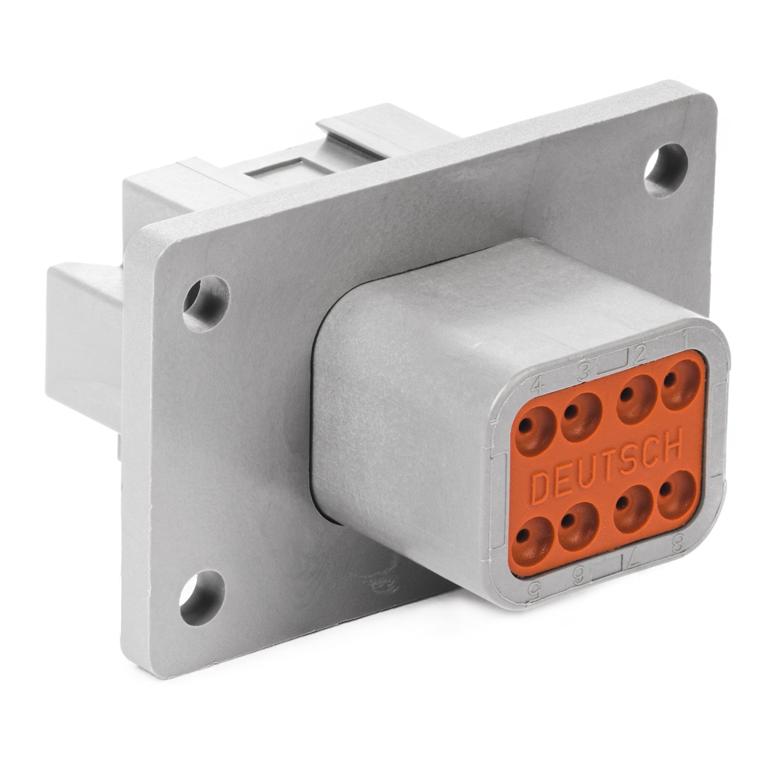 DT04-08PA-L012 - DT Series - 8 Pin Receptacle - A Key, Flange