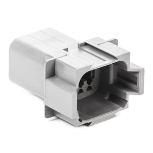 DT04-08PA - DT Series - 8 Pin Receptacle - A Key, In-line, Gray