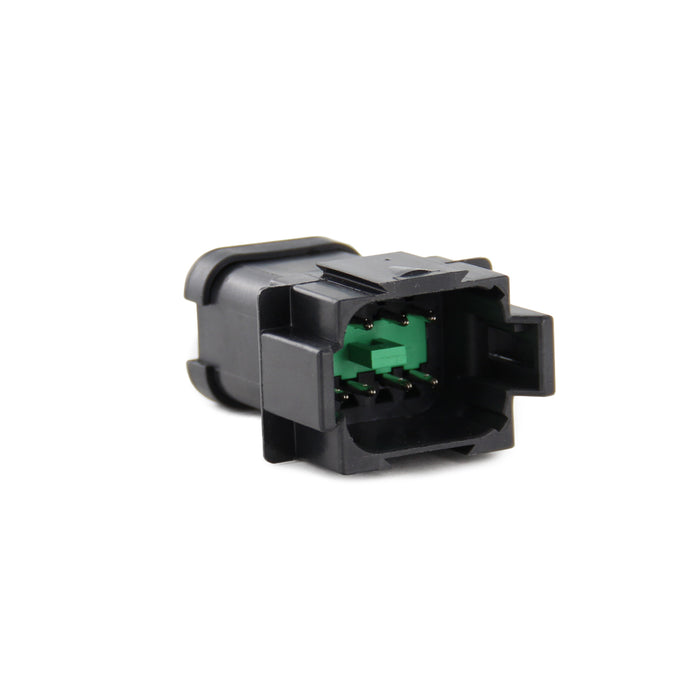 DT04-08PB-P026 - DT Series - 8 Pin Receptacle - B key, 4 Pin Buss, Black