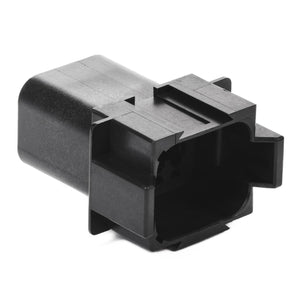 DT04-08PB - DT Series - 8 Pin Receptacle - B Key, Black