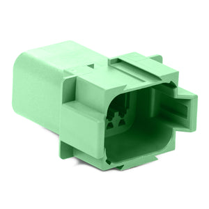 DT04-08PC - DT Series - 8 Pin Receptacle - C Key, Green