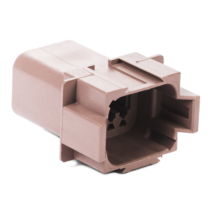 DT04-08PD - DT Series - 8 Pin Receptacle - D Key, Brown