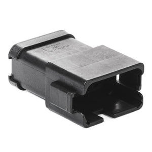 DT04-12PA-BE03 - DT Series - 12 Pin Receptacle - Enhanced A Key, End Cap, Black