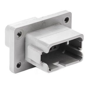 DT04-12PA-BL04 - DT Series - 12 Pin Receptacle - Enhanced A Key, Flange, Gray