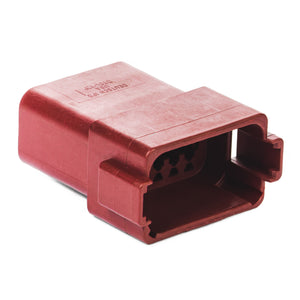 DT04-12PA-RD - DT Series - 12 Pin Receptacle - A Key, Red