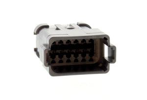 DT04-12PB-E003 - DT Series - 12 Pin Receptacle - B Key, End Cap, Black
