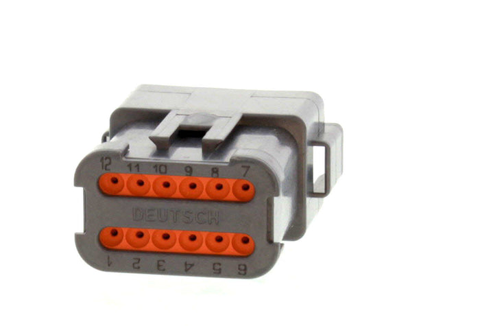 DT04-12PB-E003 - DT Series - 12 Pin Receptacle - B Key, End Cap, Black