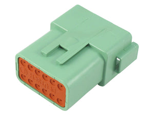 DT Series - 12 Pin Receptacle - C Key, Green