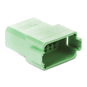 DT04-12PC - DT Series - 12 Pin Receptacle - C Key, Green