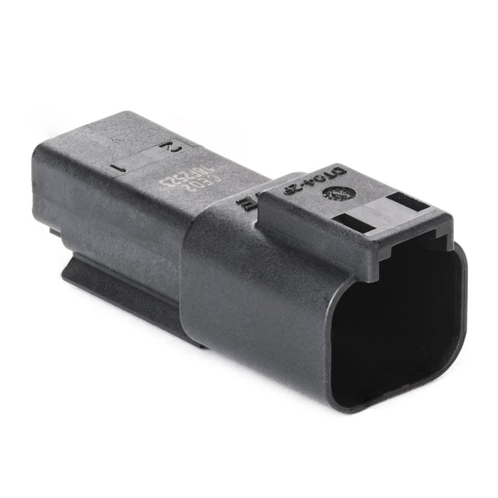 DT04-2P-CE02 - DT Series -  2 Pin Receptacle - Reduced Dia. Seal, Black