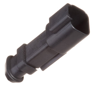 DT04-2P-CE09 - DT Series - 2 Pin Receptacle - Reduced Dia. Seals, Shrink Boot Adapter, Black