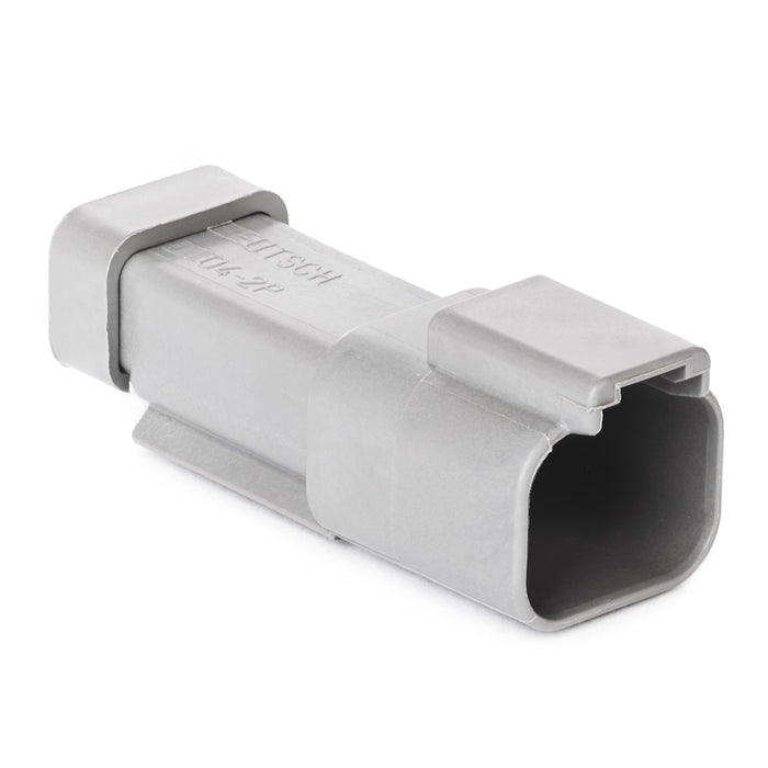 DT04-2P-E003 - DT Series - 2 Pin Receptacle - End Cap, Gray