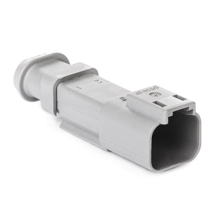 DT04-2P-E008 - DT Series - 2 Pin Receptacle - Shrink Boot Adapter, Gray