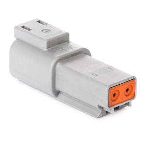 DT04-2P - DT Series - 2 Pin Receptacle - Gray