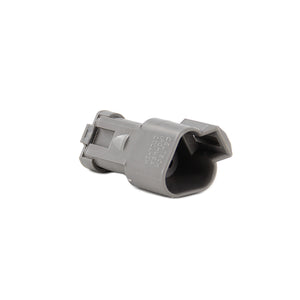 DT04-3P-C017 - DT Series - 3 Pin Receptacle - Solid Rear Grommet, End Cap, Gray