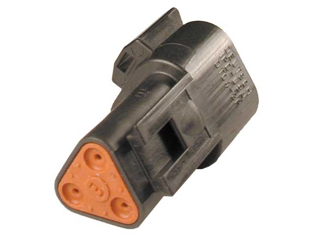 DT04-3P-CE02 - DT Series -  3 Pin Receptacle - Reduced Dia. Seal, Black