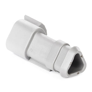 DT04-3P-E008 - DT Series - 3 Pin Receptacle - Shrink Boot Adapter, Gray