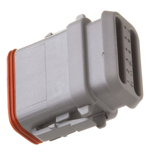 DT06-12SA-E008 - DT Series - 12 Socket Plug - A Key, Shrink Boot Adapter, Gray