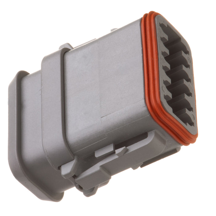 DT06-12SA-E008 - DT Series - 12 Socket Plug - A Key, Shrink Boot Adapter, Gray