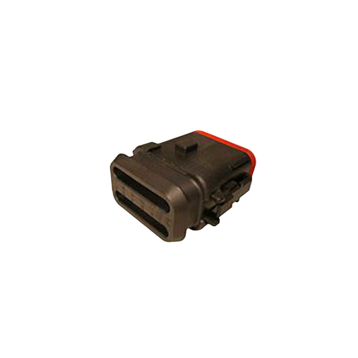 DT06-12SB-CE13 - DT Series - 12 Socket Plug - B Key, Enhanced Seak Retention, Reduced Dia. Seals, Shrink Boot Adapter, Black