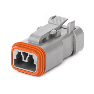 DT06-2S-E003 - DT Series - 2 Socket Plug - End Cap, Gray