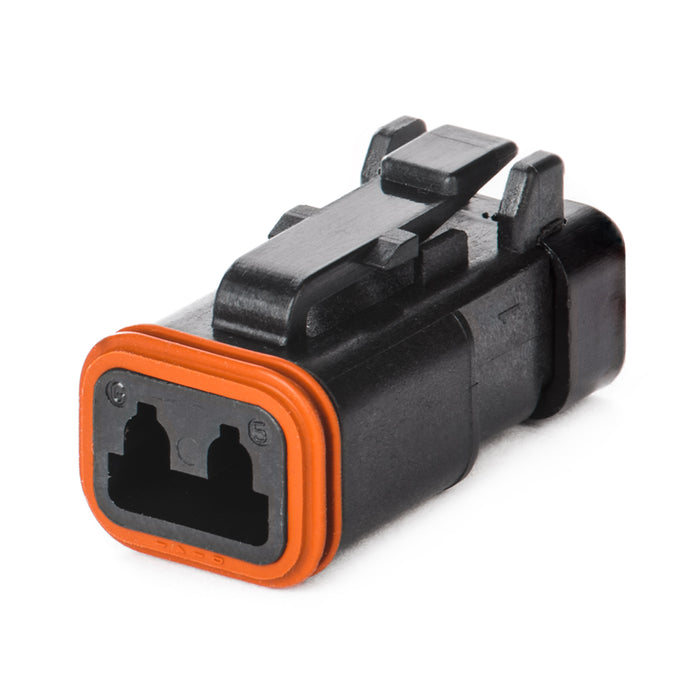 DT06-2S-E005 - DT Series- 2 Socket Plug - End Cap, Black